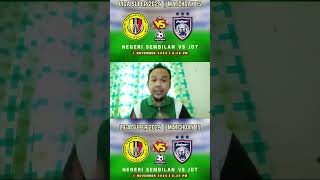 Negeri Sembilan vs JDT LIVE 1112024 ligasuper2024 [upl. by Merkley]