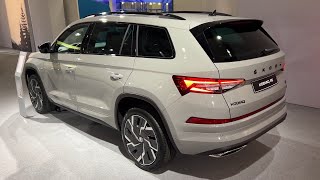 New Skoda KODIAQ RS 2022  FIRST LOOK amp visual REVIEW exterior amp interior [upl. by Attenhoj708]