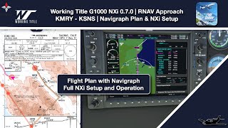 Sim Video WT G1000 NXi 070  RNAV Flight  Navigraph Plan [upl. by Mccall]