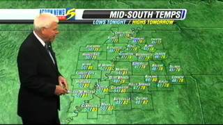 WMCTV 5 Memphis Tennessee October 2011 Weather Cast with L [upl. by Oznerol]