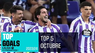 TOP GOLES Octubre LALIGA Hypermotion 20232024 [upl. by Marchak]