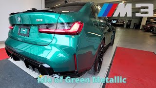 NEW ARRIVAL 2022 BMW M3 in Isle of Man Green Metallic on Extended Merino Leather [upl. by Tnomed227]