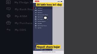 30 lakh loss in one day nepse mero share portfolio [upl. by Benedix]