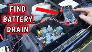 DEAD BATTERY  How to FIND a Parasitic Battery DRAIN Using Multimeter [upl. by Wittie]