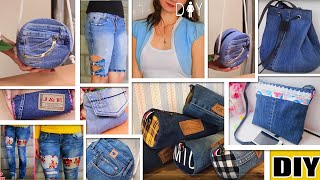 11 FANTASTIC DIY OLD JEANS TRANSFORM IDEAS  Dont Trash Old Jeans  RECYCLING OLD CLOTHES [upl. by Dulcine]