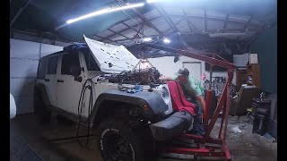 Jeep Wrangler 36L Motor Swap TeardownReassemble Part 2 [upl. by Enajiram195]