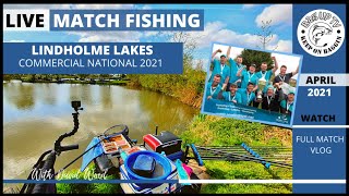 LIVE MATCH FISHING Commercial National 2021  Lindholme Lakes  BagUpTV  April 2021 [upl. by Ibed]