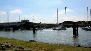 Kornwerderzand Waddenzee  Ijsselmeer Sluis Schleuse for Yachts [upl. by Inalej]