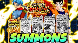 INSANE VALUE New Year Dokkanfest Step Up Super Summons  Dragon Ball Z Dokkan Battle [upl. by Aspa18]