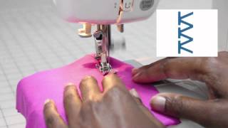 Sew Knits without a Serger The Elastic Overlock Stitch [upl. by Faber]