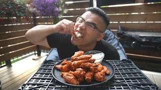 How to Cook TRADITIONAL BUFFALO WINGS  MUKBANG [upl. by Keon]