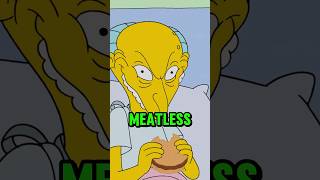 What Happens When Mr Burns Creates A Meatless Vegan Burger Mr Burns goes plant based S32E18 [upl. by Aguayo471]