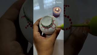 Easy Terracotta Pot Painting😍 diy ytshorts shorts [upl. by Meridith]