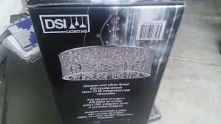 DSI LIGHTING 6 LIGHT ADJUSTABLE PENDANT LED CHANDELIER UNBOXING [upl. by Dalton607]