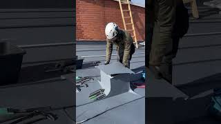 Ventilation duct  Ilmanvaihtohormi construction roofing diy work [upl. by Irafat]