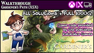 Walkthrough  Gardeners Path Xbox  All Achievements Text Solutions in Description [upl. by Bessie]