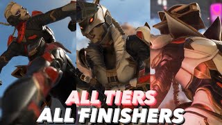 All Finishers with Lobas Mythic Skin All Tiers  Apex Legends 4k 60 fps [upl. by Nimaj]