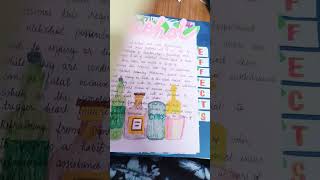 PROJECT ON DRUG ADDICTION CLASS XII cbse class12 biology [upl. by Petrina]