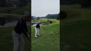 Twosome play with brother golf golfswing golfcourse [upl. by Eltsyrk]