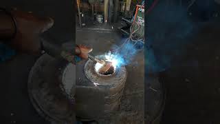 FIXING DAMAGED HOLE WITH WELDING BUILD UP USING METAL INERT GAS WELDING PROCESS [upl. by Allenotna]