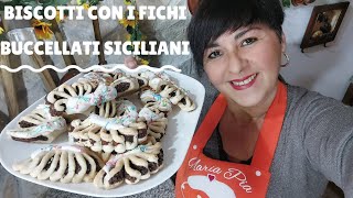 Buccellati  Biscotti siciliani con i fichi  ricetta passo passo  nuovo video [upl. by Ahsinad987]