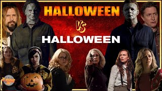 ROB ZOMBIES HALLOWEEN 2007 VS DAVID GORDON GREENS HALLOWEEN 2018  BATTLE WORLD LIVE [upl. by Laehpar]