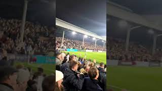 Scenes at Craven Cottage as Harry Wilson equalises against Brentford 04112024 [upl. by Narej]