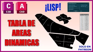 Autocad Lisp Area Parcelas [upl. by Adamis]