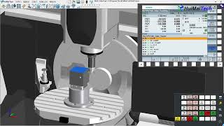 DMU50 CNC Mill  New Siemens 840D HuiMaiTech Virtual CNC Training System [upl. by Anirbys625]