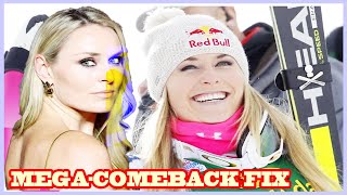 MegaComeback fixSkiLegende Vonn 40 fährt wieder [upl. by Kcirddahc]