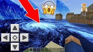 Realistic Hurricane Trick in MCPE 12 Minecraft PE [upl. by Llednol621]