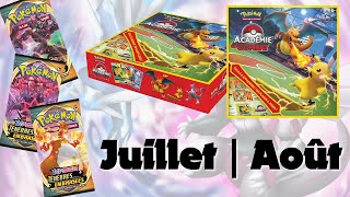 PRODUITS POKEMON FR JUILLET  AOÛT ACADÉMIE DE COMBAT ENFIN DRACAUFEU VMAX [upl. by Stalk]