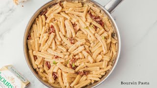 BOURSIN PASTA  10 minutes dinner recipe [upl. by Gnat]