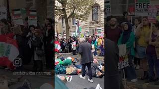 London 2024 support Palestine 🇵🇸 palestine stopwar support gaza libanon protest free [upl. by Kall]