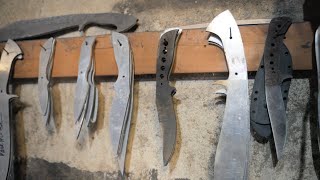 Custom Vs Production Blades and Sheaths  Atienza Kali [upl. by Nahtiek]