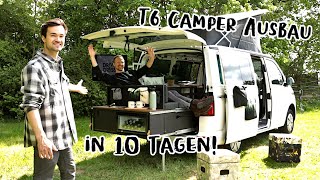 Kompletter VW T6 CAMPER AUSBAU in 10 Tagen  XXL DIY Heckauszug [upl. by Ramos220]