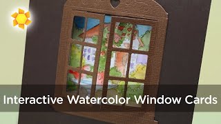 Interactive Watercolor Window Cards [upl. by Takeo]