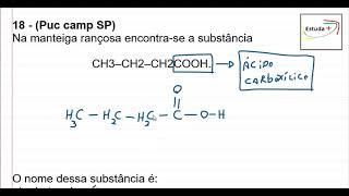 Ácido Carboxílico  Fórmula Estrutural [upl. by Ellecrad]