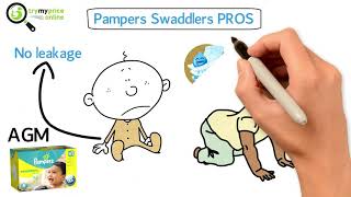 Swaddlers Vs Cruisers Whats the Difference Between Pampers Swaddlers and Cruisers [upl. by Llebyram]