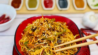 VEG CHILLIGARLIC NOODLES  Indochinese noodles  Hindi English [upl. by Nahtal756]