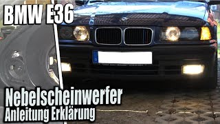 BMW E36 Compact Nebelscheinwerfer Anleitung Erklärung [upl. by Ikciv]