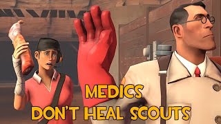 Medics Dont Heal Scouts SFM [upl. by Ahsinod]