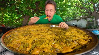 Authentic Spanish Paella HUGE PAELLA  Market Food Tour in Valencia Spain [upl. by Enelam]