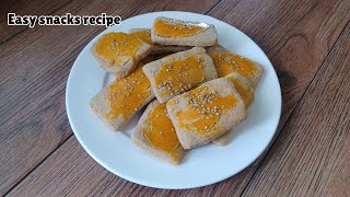 Easy snacks recipe  Atta biscuit recipe [upl. by Aggi]