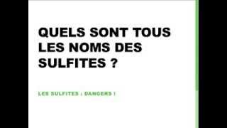 37 noms pour les SULFITES [upl. by Lynea]