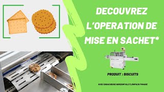 FW400E  Ensacheuse horizontale Flowpack Emballage individuel de biscuits [upl. by Asa]