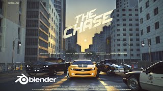 blender car chase short film  Blender Movie  Epic Car Chase in Blender  Blender short film [upl. by Sikras]