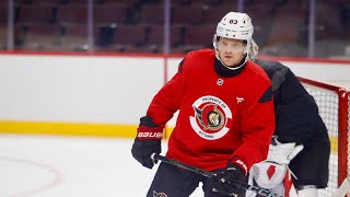 Stephen Halliday on Day 1 of Sens Rookie Camp [upl. by Wilber]