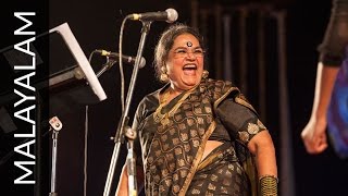 Malayalam  Usha Uthup Skyfall in a sari [upl. by Adamsun]