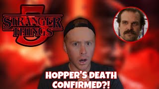 Stranger Things Season 5 UpdateHoppers Death Confirmed [upl. by Othelia]